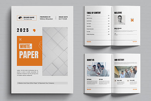 White Paper Design Template, a Brochure Template by MightyDesign