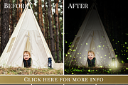 Forest Fireflies photo overlays, a Graphic by BrownLeopard (Thumbnail 2 of 7)