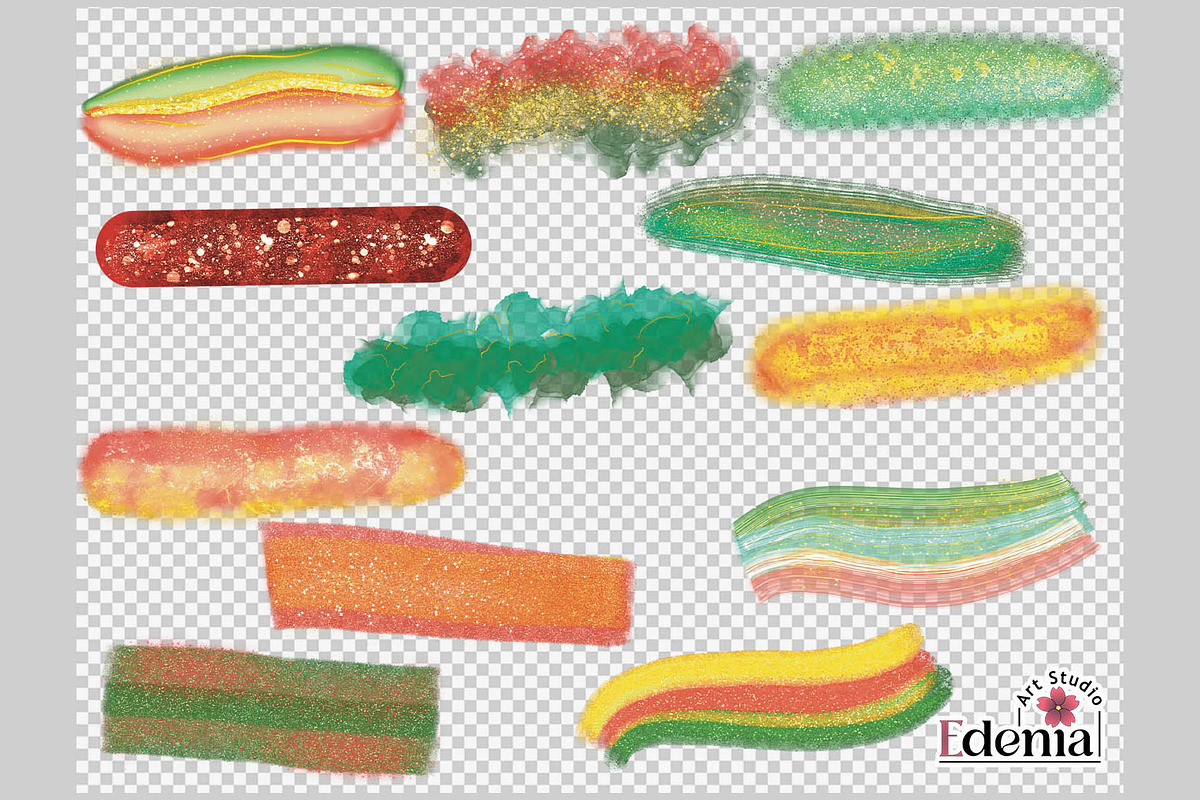 Festive Celebration Brush Stroke PNG, an Object Graphic by EdeniaArtStudio (Photo 4 of 8)
