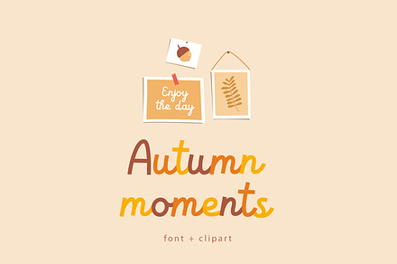 Autumn moments | Script font, a Script Font by JuliaVolkova