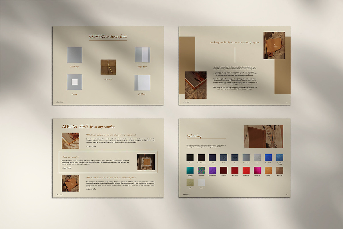 Trendy | Album Guide PDF, a Templates & Theme by Studio Leelou (Photo 7 of 10)