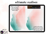 Flooded Watercolor Procreate Brushes, a Brush Add-On by Wooly Pronto (Thumbnail 2 of 9)
