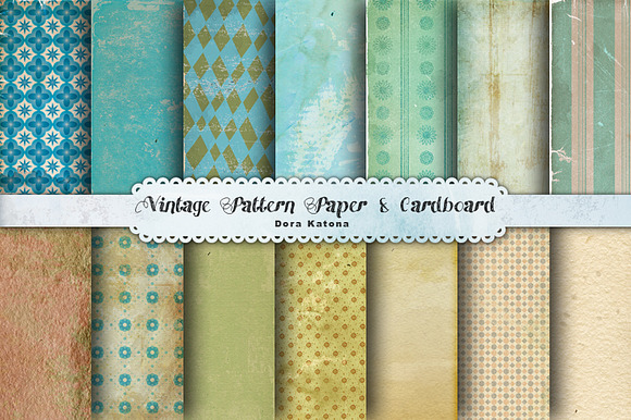 Vintage Pattern Paper & Cardboard preview 6