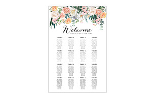 Wedding Seat Chart Template