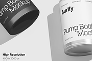 Pump Bottle Mockup 2 Scenes, a Household Mockup by graphicsauce (Thumbnail 3 of 4)