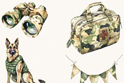 Cute little Soldiers Clipart Bundle, a Person Illustration by SparkyDesignsUS (Thumbnail 6 of 9)