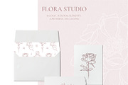 Floral logo and botanical elements, a Branding & Logo Template by Summer Nightingale Art (Thumbnail 2 of 9)