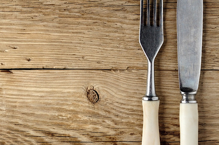 Empty Plate Old Fork And Knife preview 6