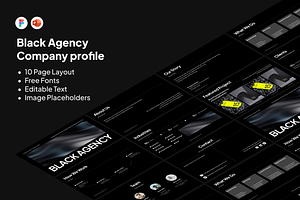 Agency Company Profile Template, a Presentation Template by bonjourdsgnco