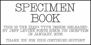 Specimen Book JNL