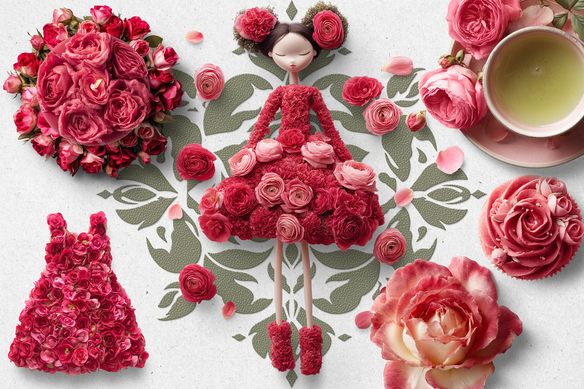 La Vie En Rose Realistic PNG Objects, an Object Graphic by Iconogenic (Photo 7 of 8)