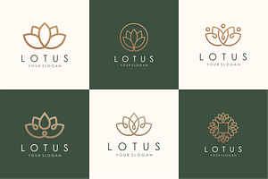 Minimalist Flower Logo Design.