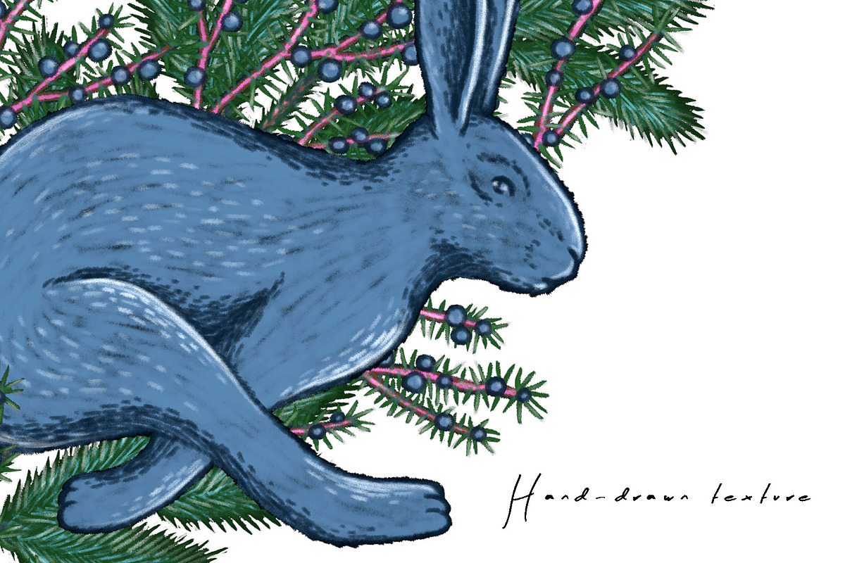 Moonlit Woodland — Winter Patterns, an Animal Illustration by Liiafis (Photo 10 of 15)