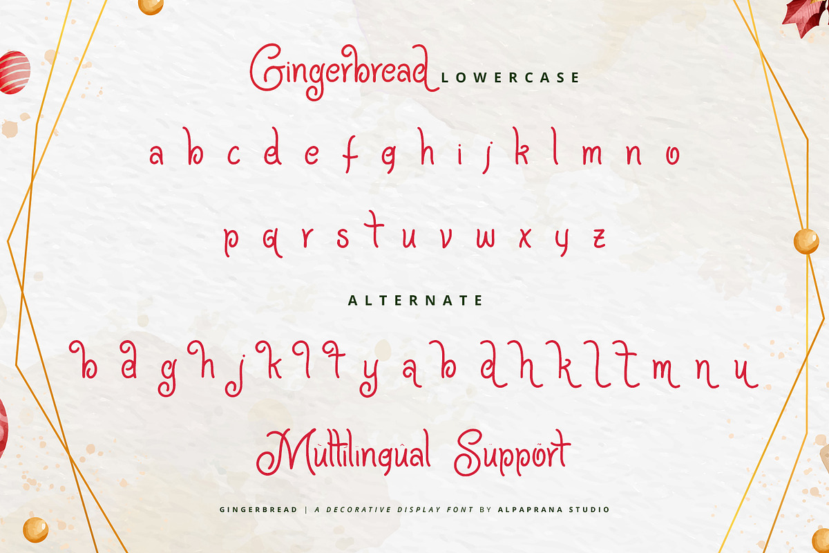 Gingerbread - Display Font
