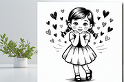 Girl With a Playful Expression Color, an Education Illustration by Design Zone (Thumbnail 7 of 8)