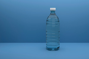 Plastic water bottle, an Object 3D Model by Artem Varnitsin