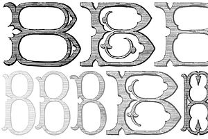 Victorian Alphabets B