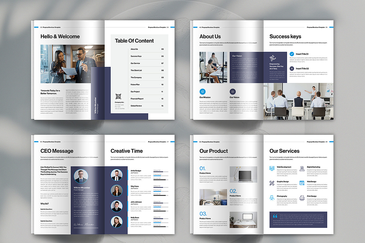 Business Proposal Brochure Template, a Brochure Template by Spark_Creative (Photo 10 of 12)