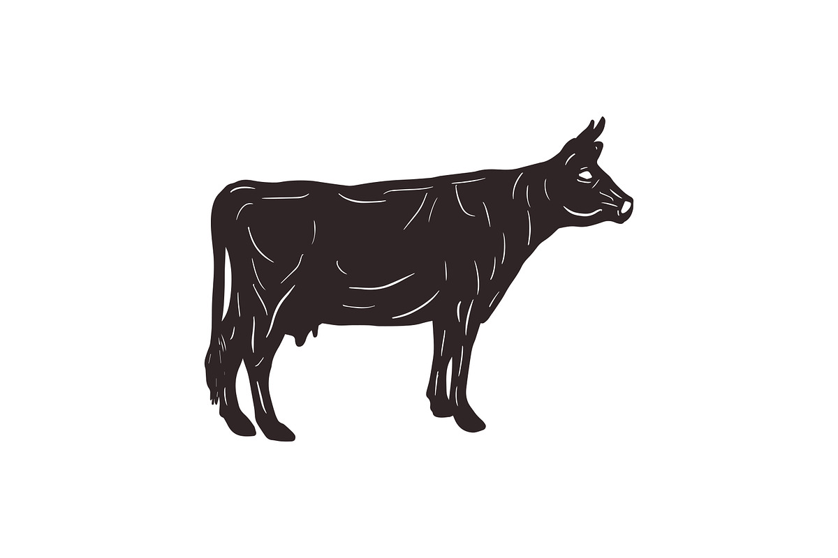 Vector Bovine Graphics, an Animal Illustration by Dorey Kronick Art&Design (Photo 2 of 19)