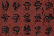 Skullworks - 15 Skulls Pack, an Illustration by elliazidi.designs (Thumbnail 2 of 5)