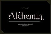 Alchemin - Advertisement Font, a Serif Font by RockboyStd (Thumbnail 1 of 12)