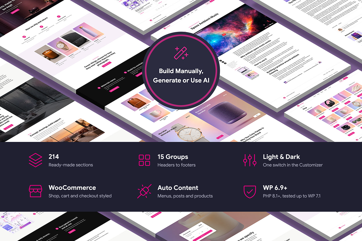 Uny AI - WP Theme & Flexible Builder, a WordPress Template by emagweb (Photo 1 of 12)