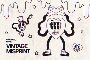 Vintage Misprint Effect