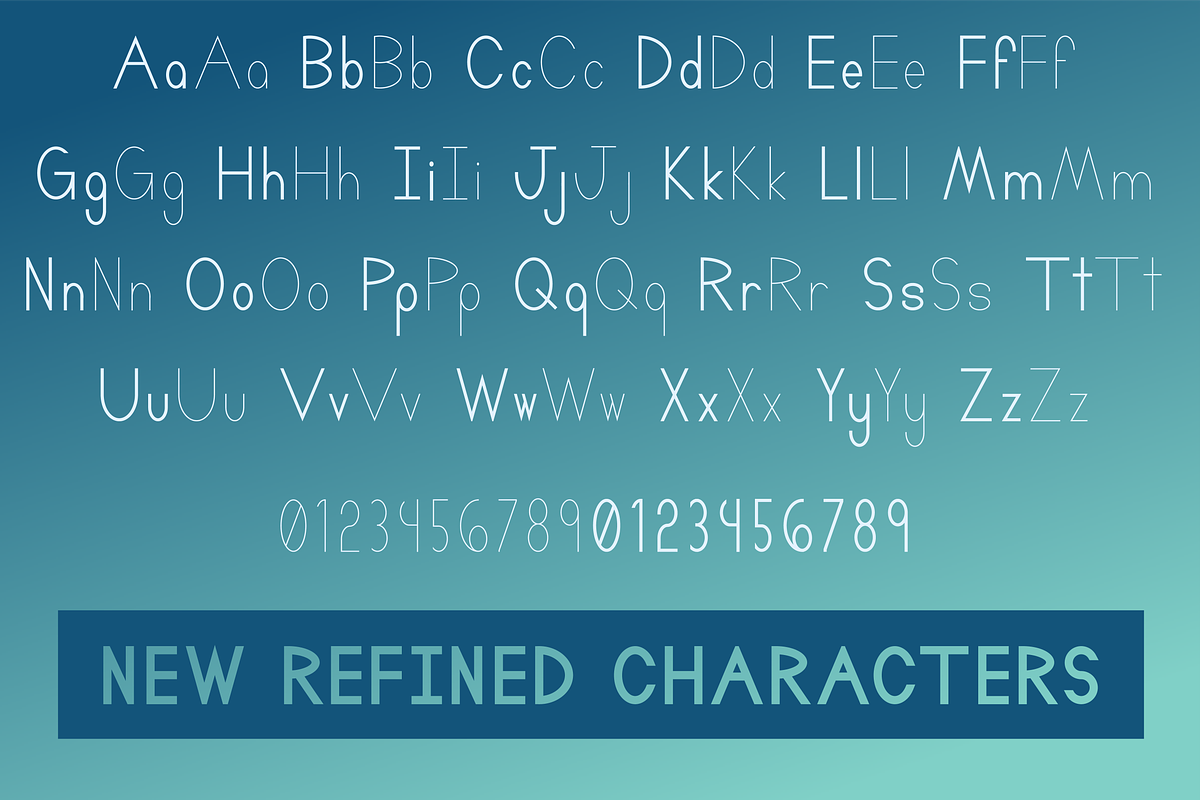 Pricisia Typeface preview 3