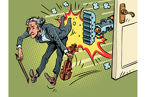 AI takes over jobs. The musician is, an Illustration by rogistok