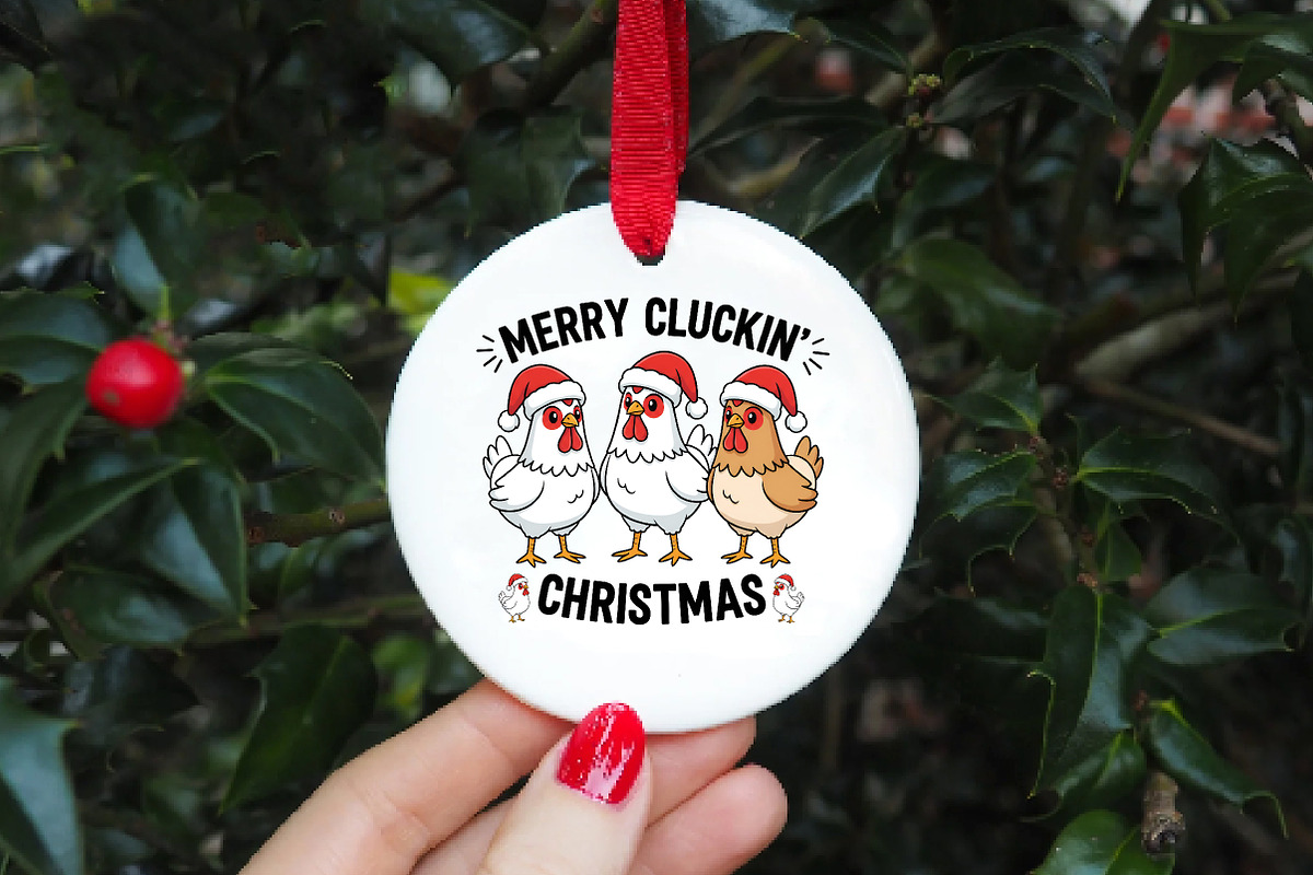 Christmas Chicken PNG, an Illustration by DreamArtGraphic (Photo 3 of 6)