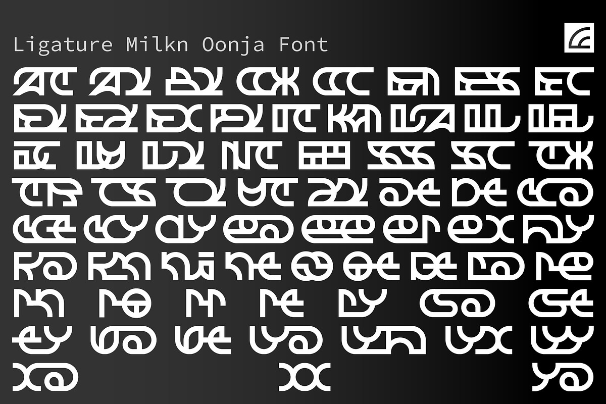Milkn Oonja Font, a Symbol Font by Erifqizefont (Photo 7 of 15)