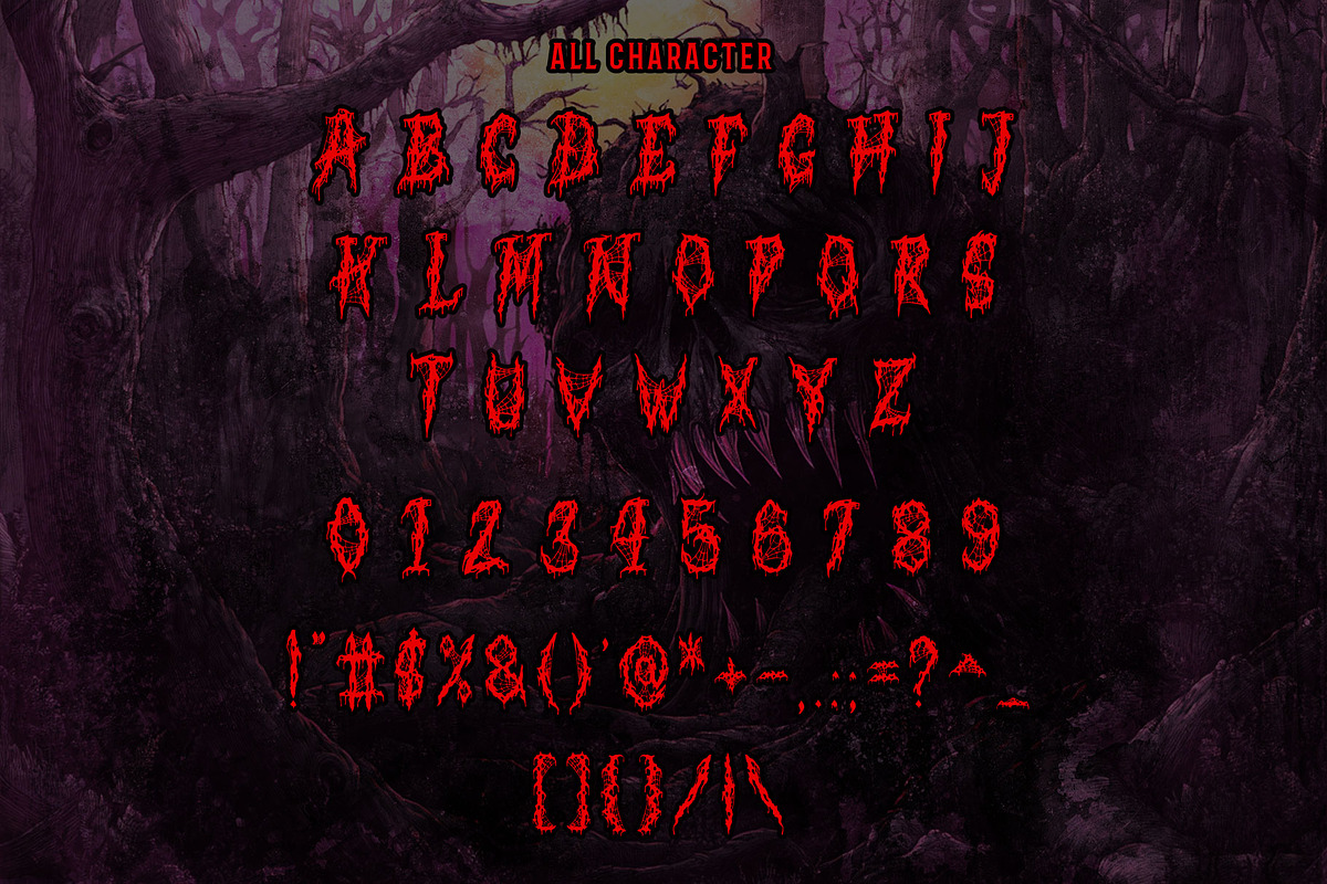 Terror Scream - Black Metal Font, a Handwritten Font by Densu Creative (Photo 5 of 5)