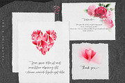 Be my Valentine, Watercolor cliparts, an Illustration by ollalya (Thumbnail 5 of 9)