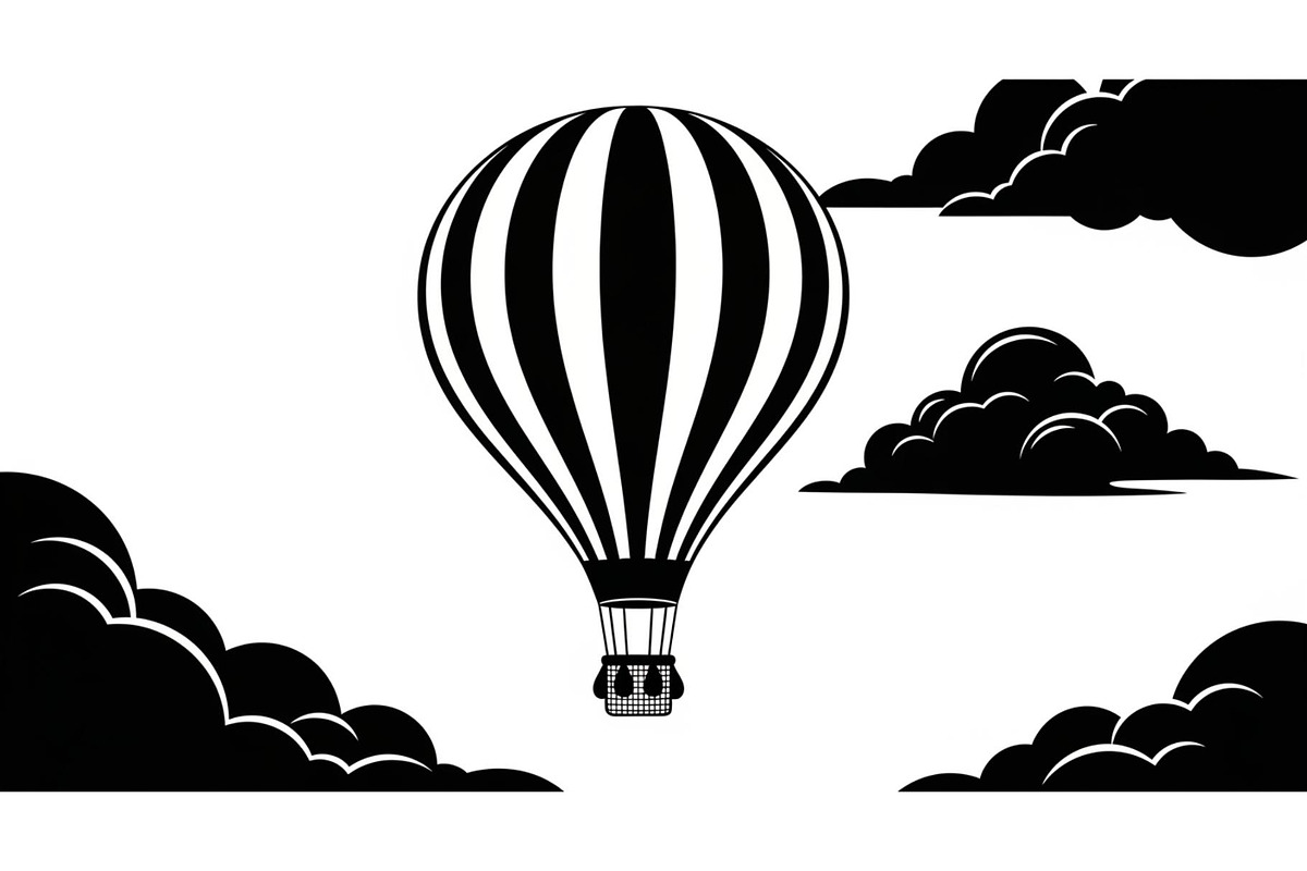 Hot Air Balloon Sky Bundle, an Illustration by yasushie (Photo 24 of 31)