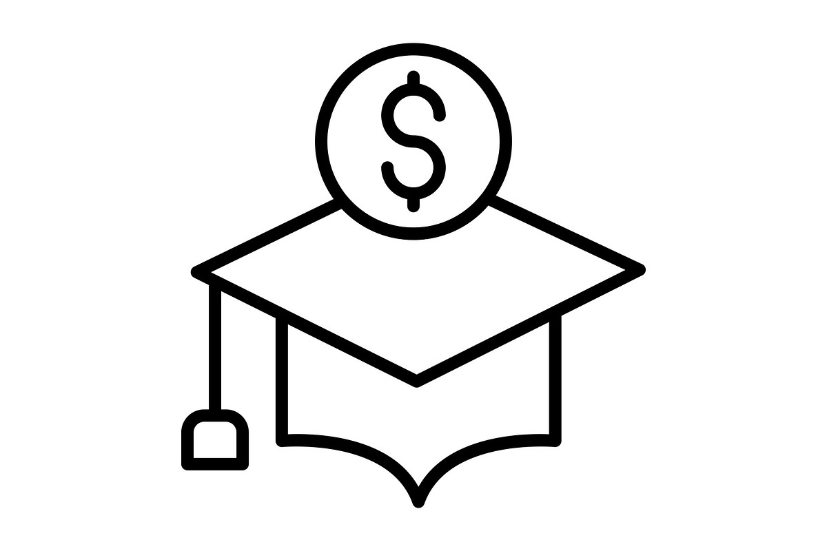 Scholarship Line Icon, an Icon by Pexelpy