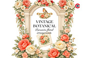 Vintage Botanical Floral Frames, an Object Graphic by C-Kav (Thumbnail 3 of 14)