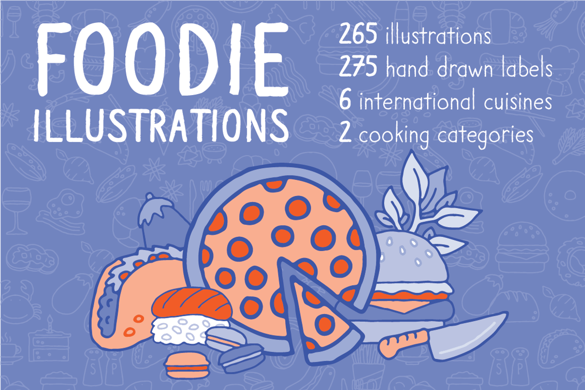 Foodie Illustration Pack, a Food Illustration by Might Could Studios (Photo 1 of 11)