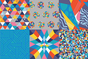 Colorful Geometric Pattern Set 2