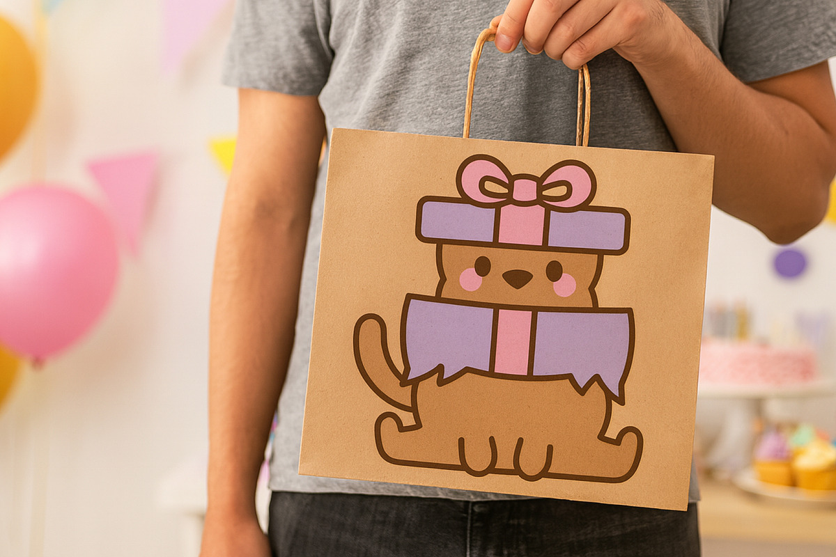 Cat Gift Box Clipart Set, an Animal Illustration by Palau (Photo 5 of 10)