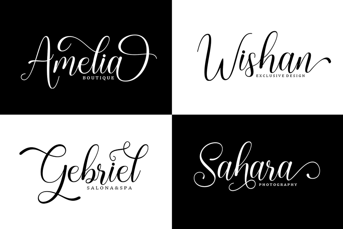 Glamour Script, a Script Font by Bosstype Studio (Photo 4 of 7)