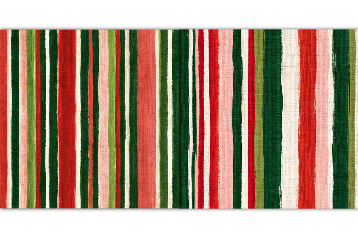 Holiday Stripe Seamless Patterns, a Pattern Graphic by Black Bird Studio (Photo 5 of 5)
