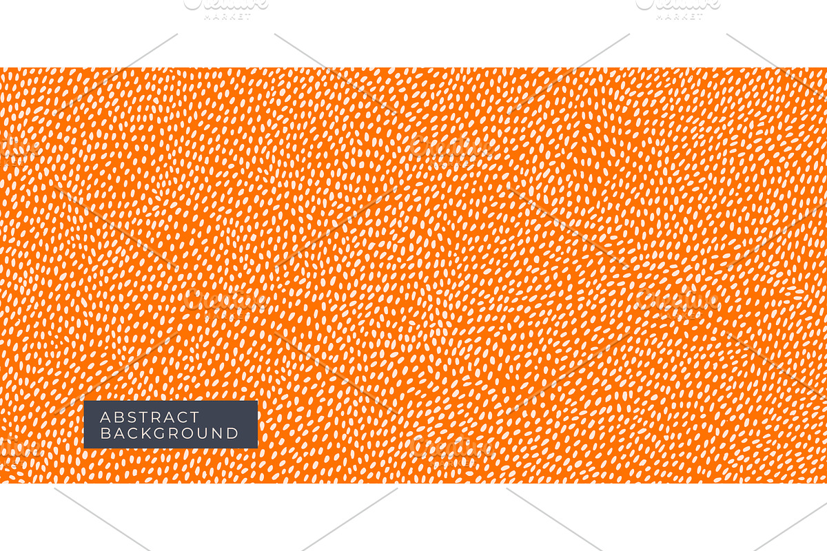 Abstract orange hand drawn brush, an Illustration by Mila Di Art