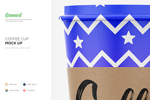 Coffee Cup With Sleeve-3 PSD Mockup