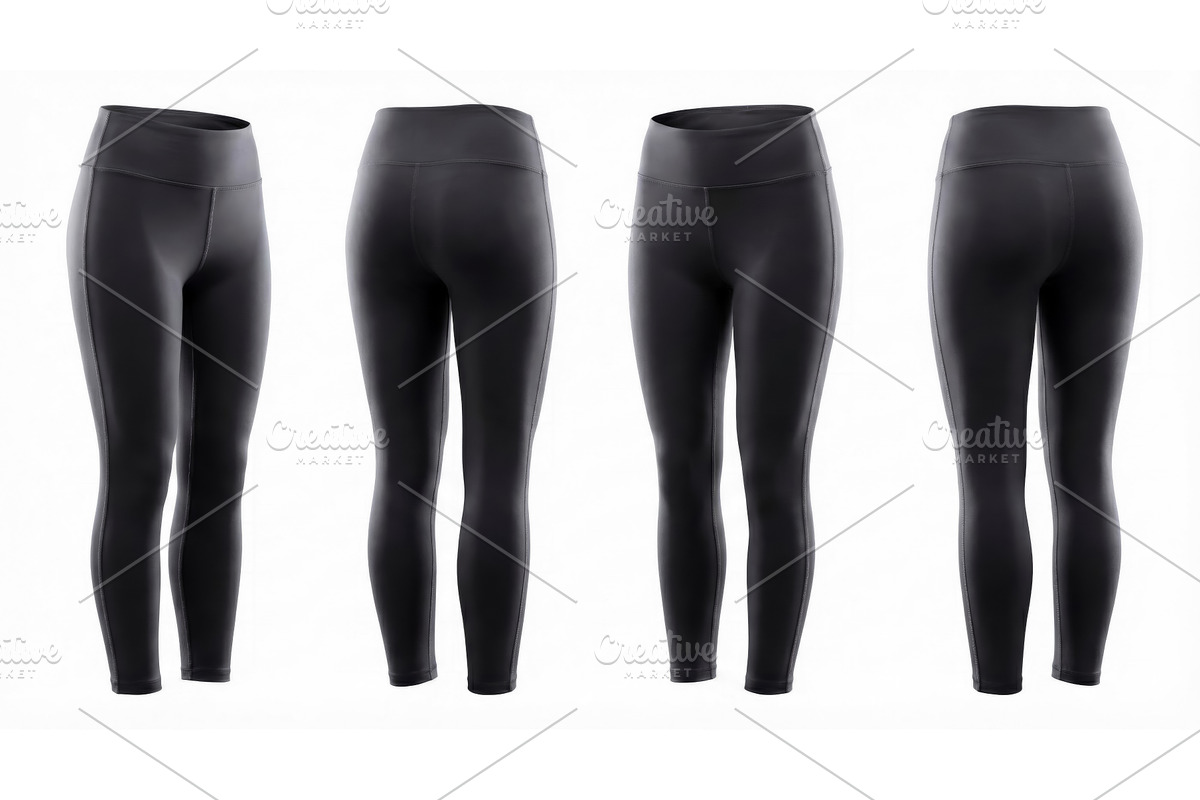 Black Leggings on White, an Object Illustration by CREATIVEDEF