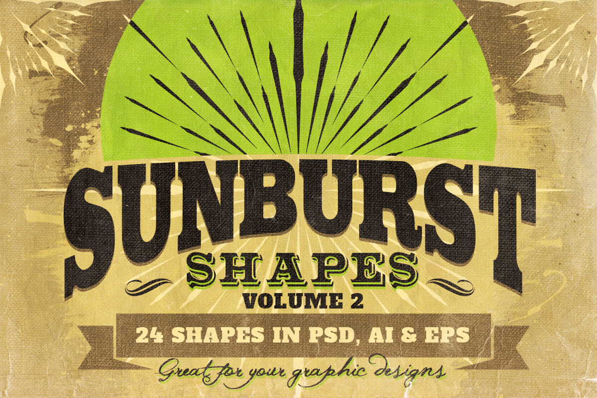 Sunbursts Shapes Vol.2