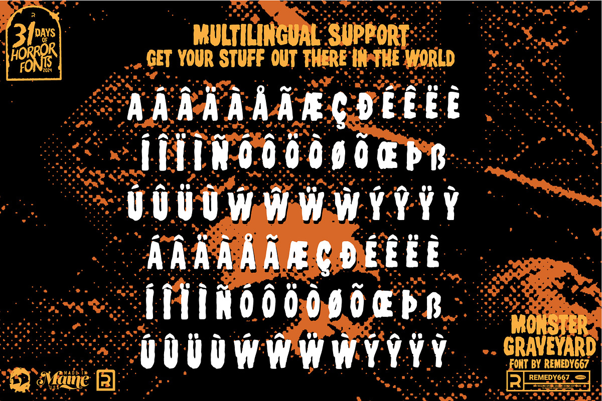 Monster Graveyard - Horror Font, a Font by Remedy667 (Photo 9 of 9)