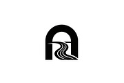Waterfall Arch Landscape SVG Bundle, an Illustration by jahid234 (Thumbnail 7 of 31)