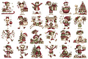 Christmas Funny Skeleton Clipart, an Illustration by designcity5 (Thumbnail 2 of 5)