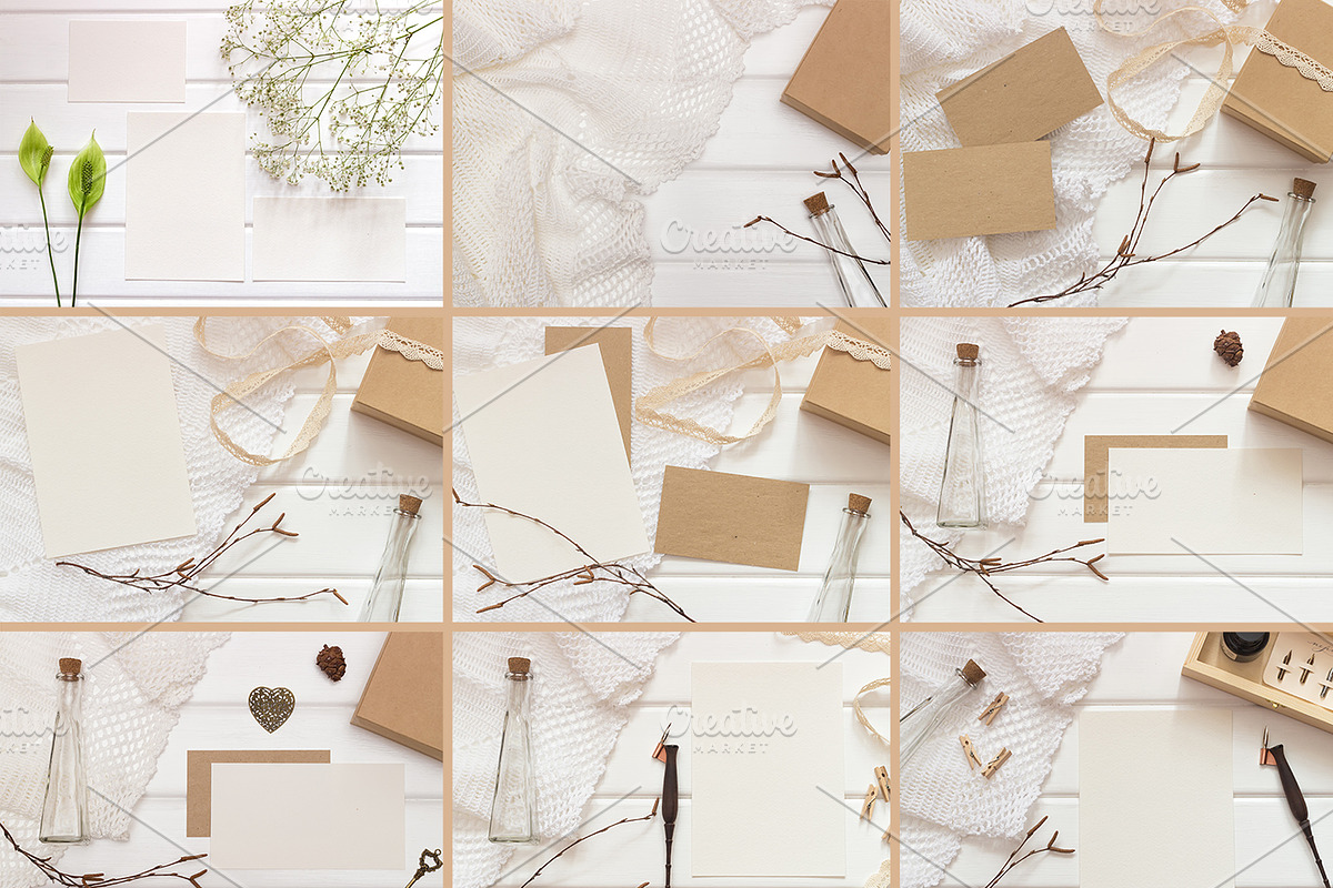 Set Mockups. ON WHITE, a Print Template by Mockups4you (Photo 5 of 8)