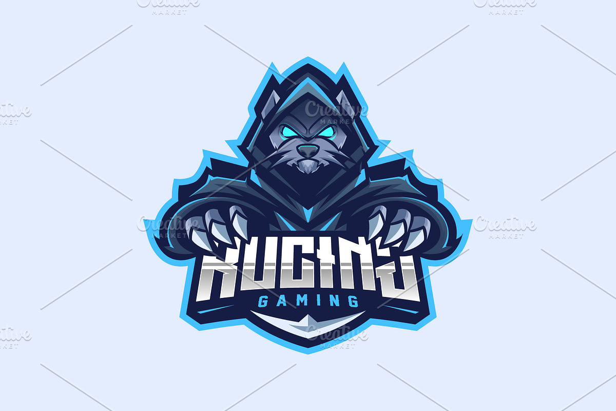 Cat Mascot Esport Logo, a Branding & Logo Template by prps.std (Photo 2 of 3)